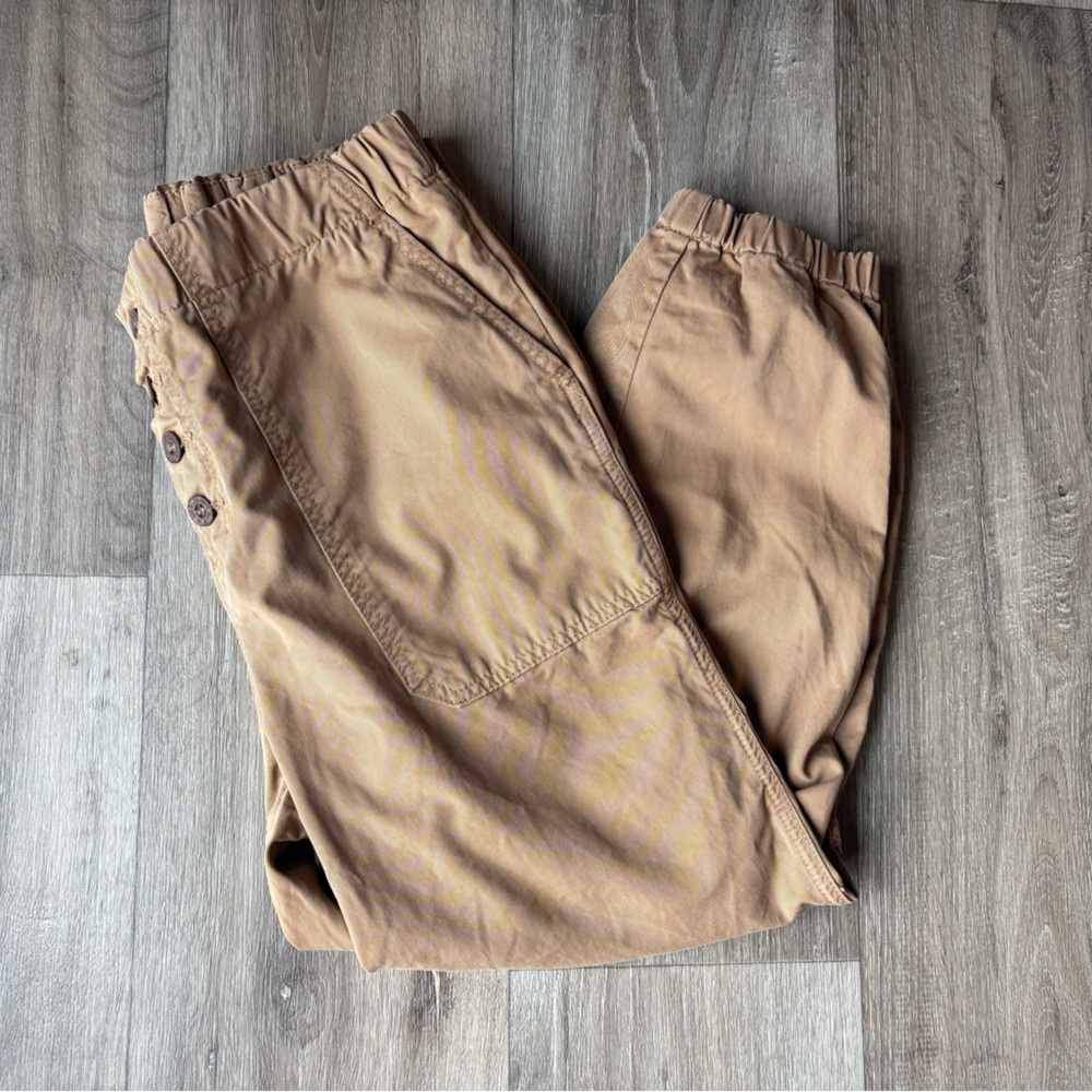 Free People Kahki Cargo Joggers
